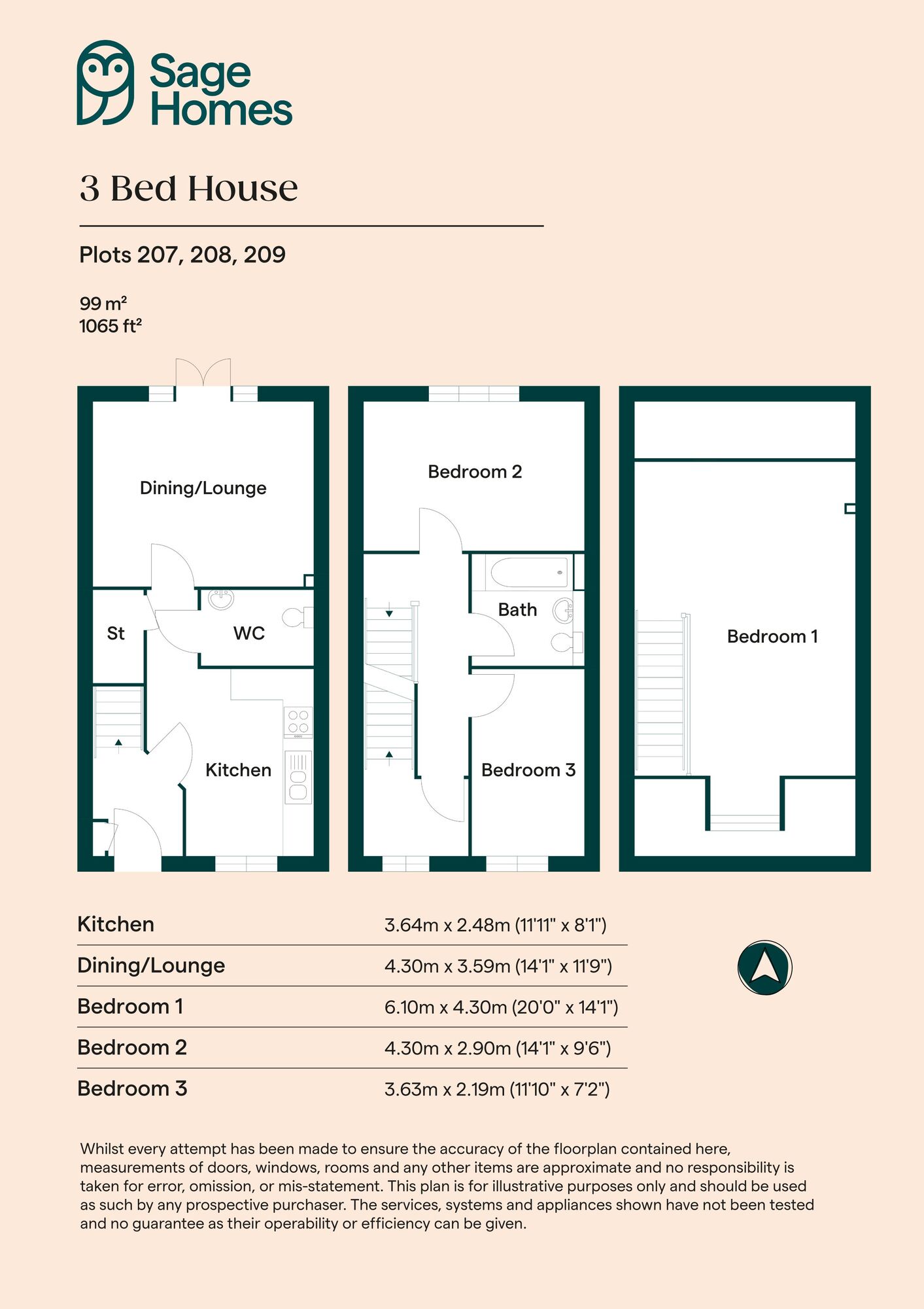 Floorplan of 3 bedroom  Property for sale, Hassocks, West Susse, BN6