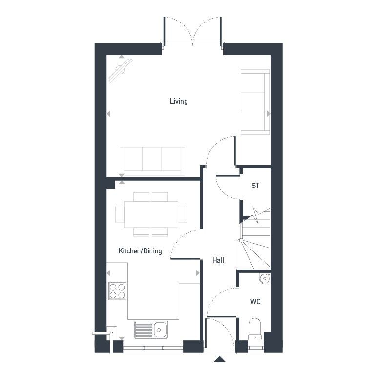 Floorplan of 3 bedroom  Property for sale, Osmaston, Derby, DE24