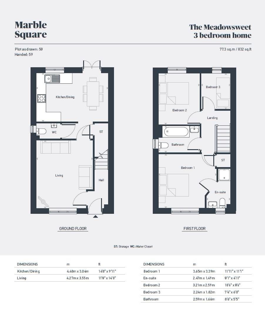 Floorplan of 3 bedroom  Property for sale, Osmaston, Derby, DE24