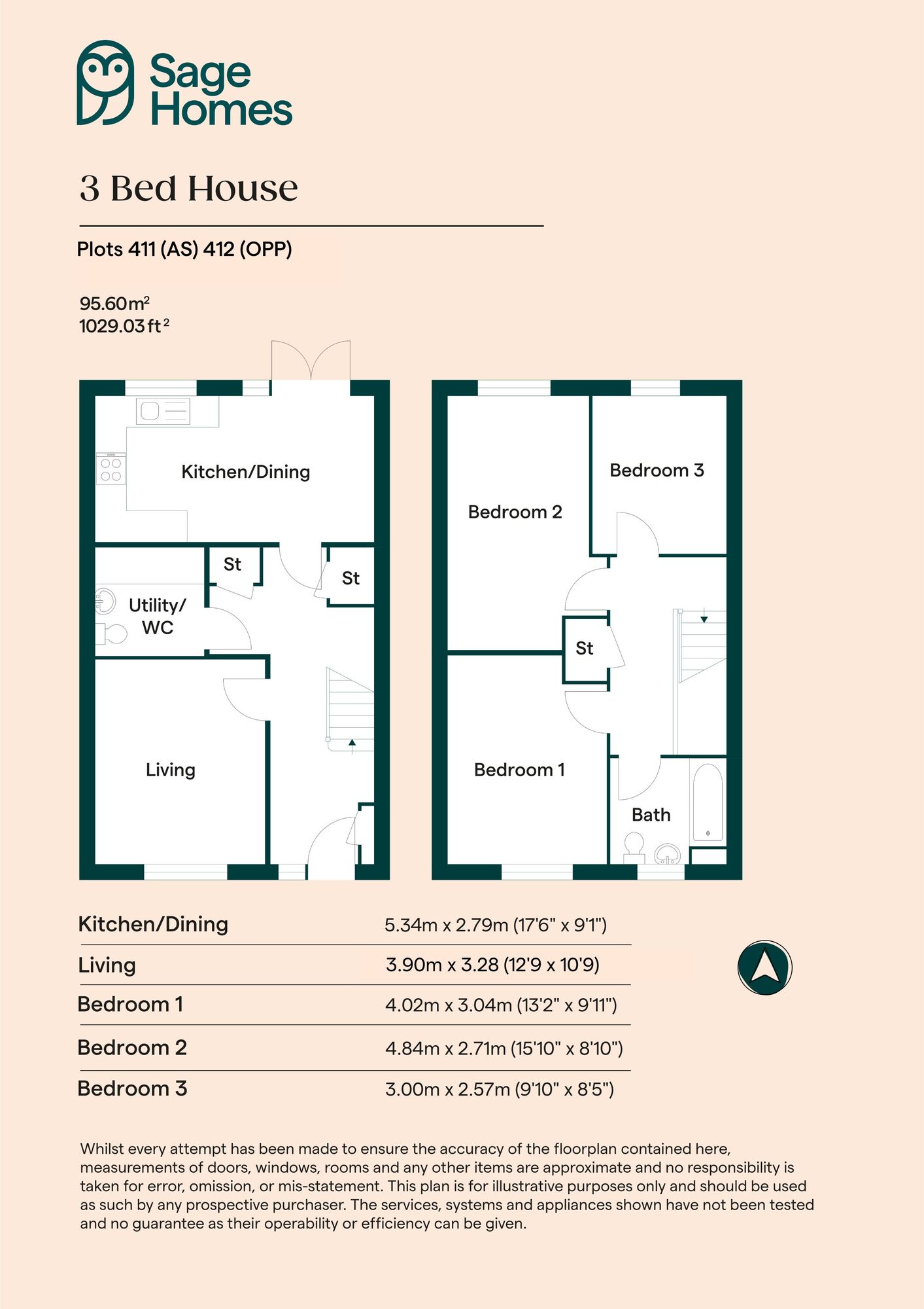 Floorplan of 3 bedroom  Property for sale, Hassocks, West Sussex, BN6