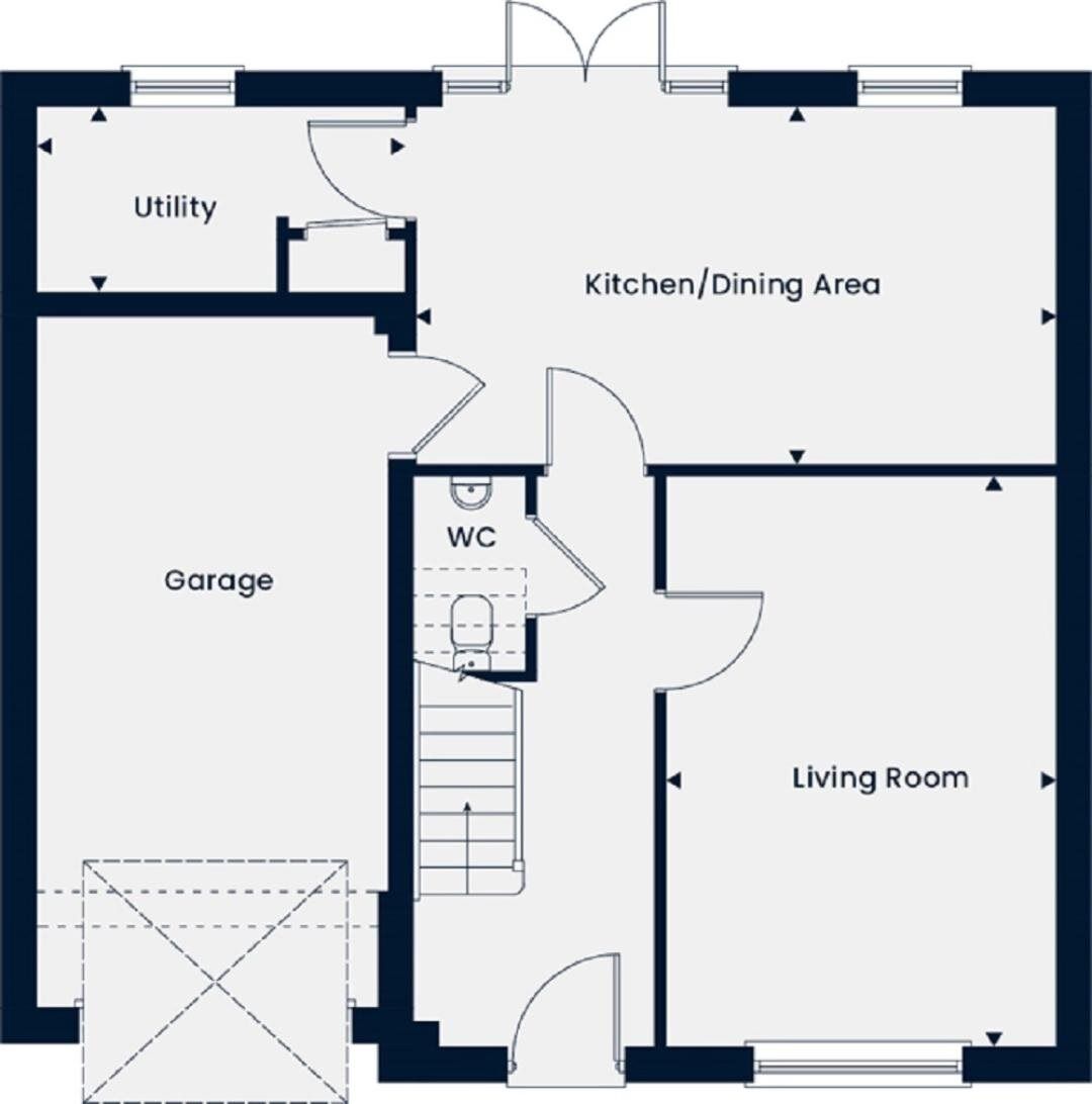 Floorplan of 4 bedroom  Property for sale, Market Drayton, Shropshire, TF9