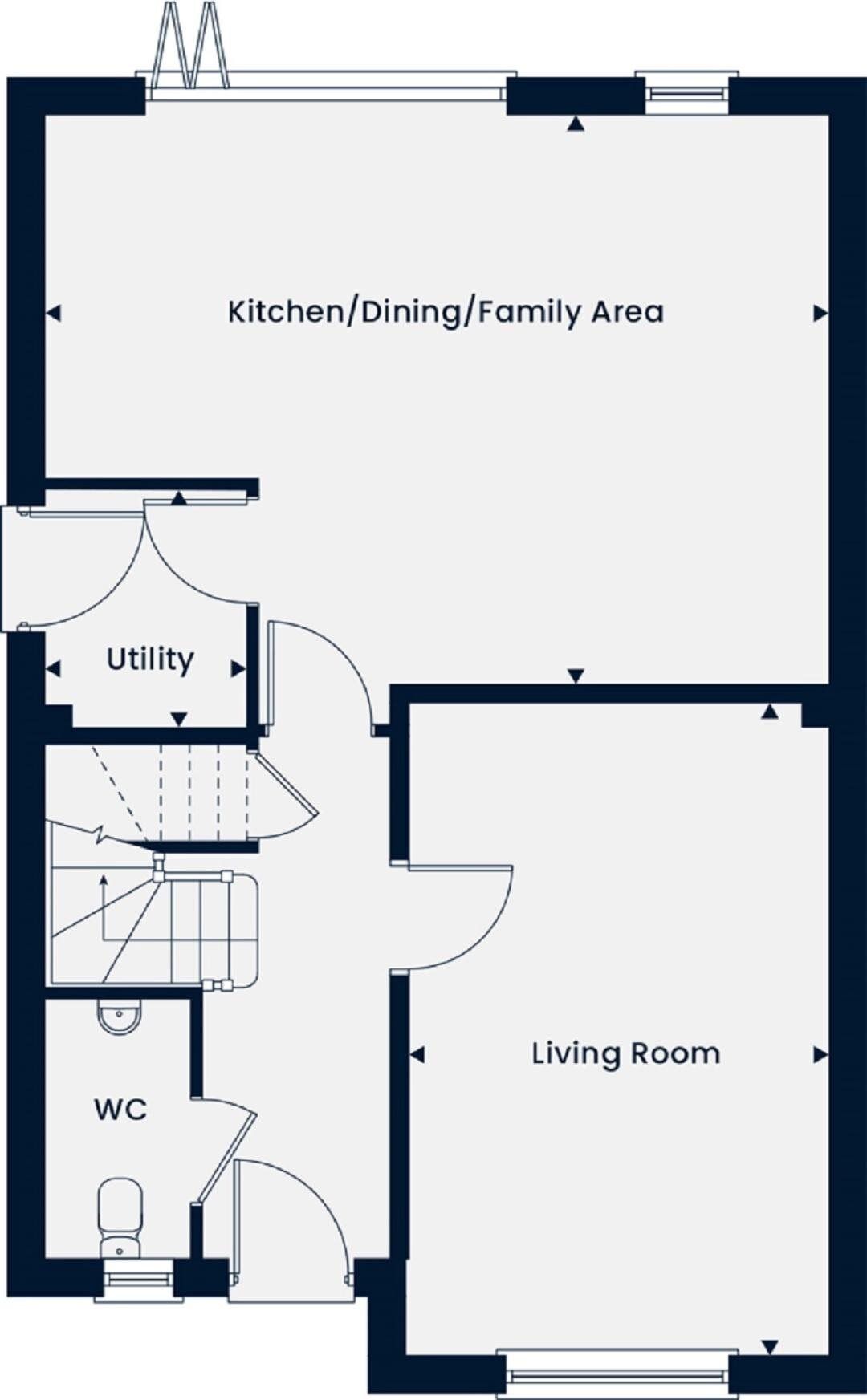 Floorplan of 4 bedroom  Property for sale, Market Drayton, Shropshire, TF9