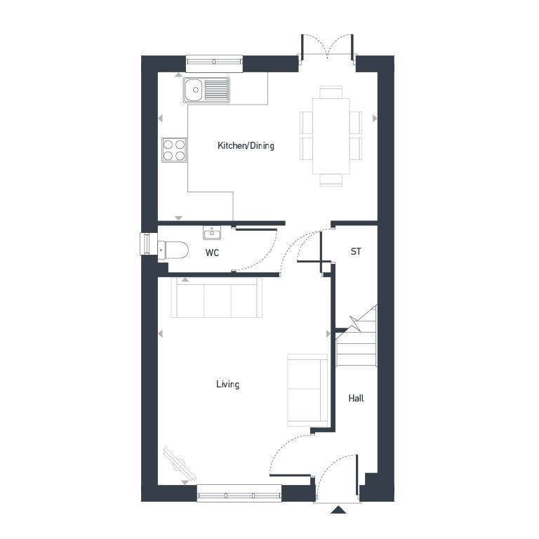 Floorplan of 3 bedroom  Property for sale, Osmaston, Derby, DE24