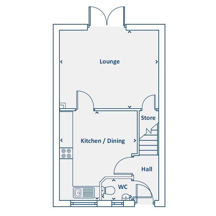 Floorplan of 3 bedroom  Property for sale, Osmaston, Derby, DE24