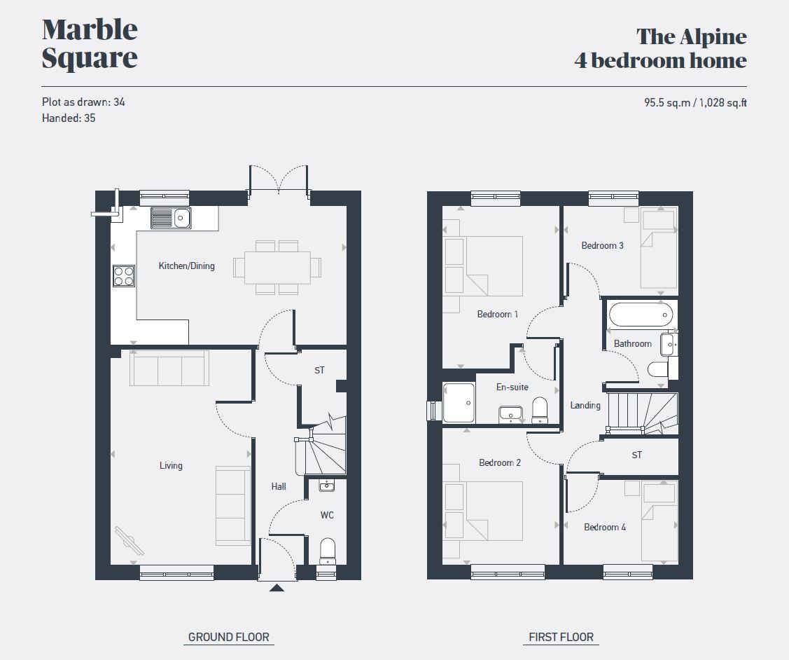 Floorplan of 4 bedroom  Property for sale, Osmaston, Derby, DE24