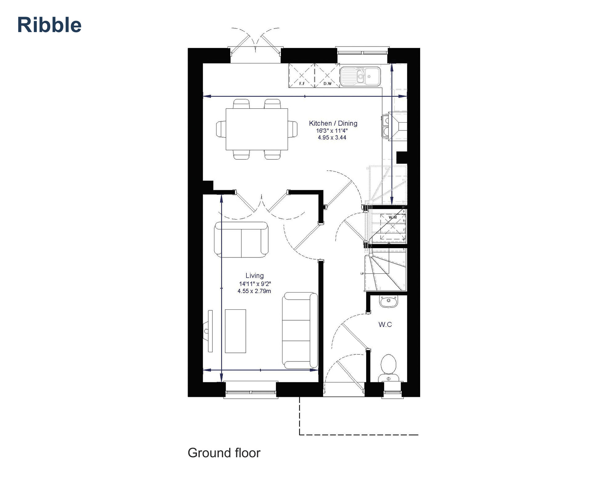 Floorplan of 3 bedroom Semi Detached House for sale, Livesey Branch Road, Feniscowles, Lancashire, BB2