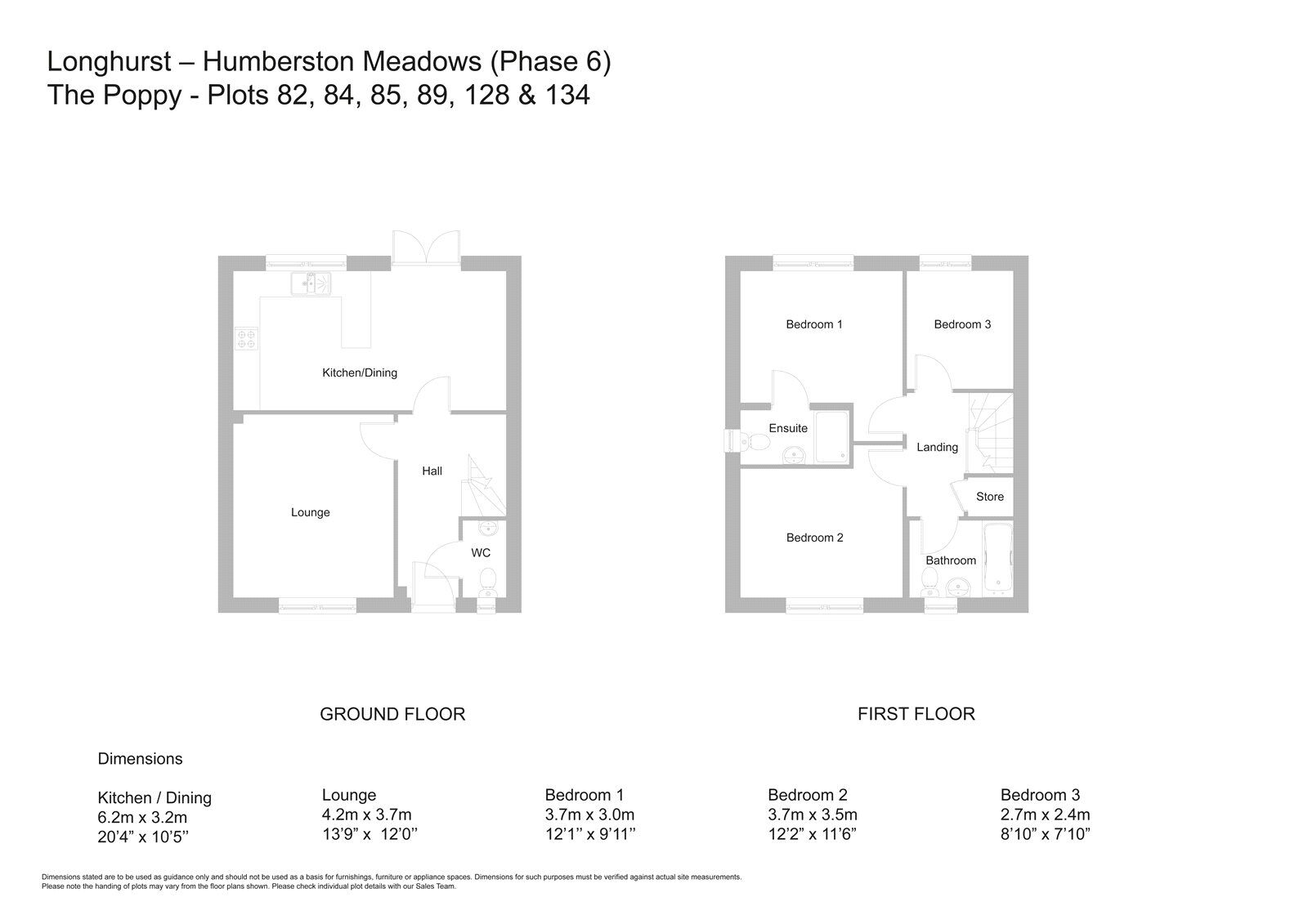 Floorplan of 3 bedroom Detached House for sale, Alder Avenue, Humberston, Lincolnshire, DN36