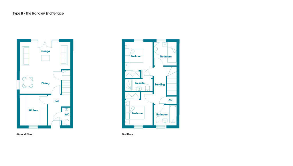 Floorplan of 3 bedroom End Terrace House for sale, Lancaster Green, Hemswell Cliff, Lincolnshire, DN21