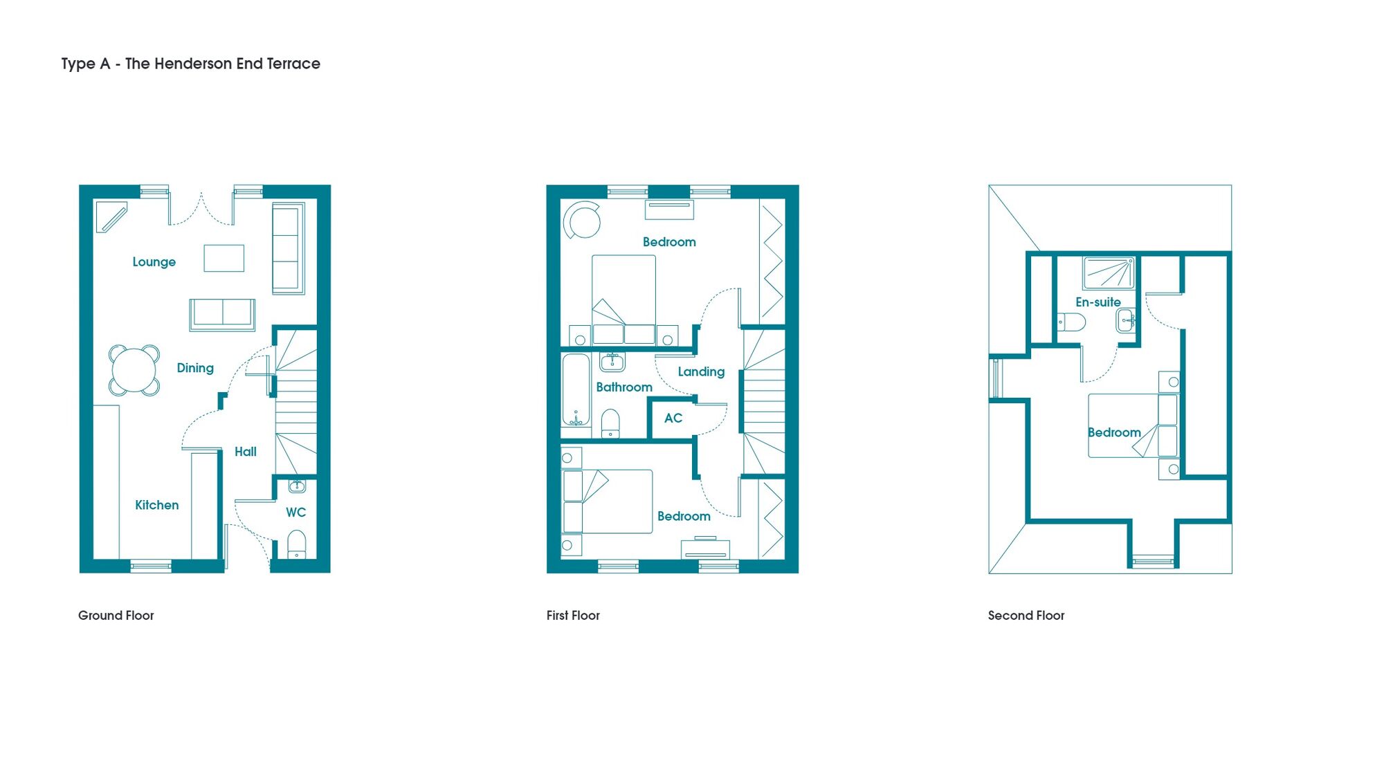 Floorplan of 3 bedroom Semi Detached House for sale, Lancaster Green, Hemswell Cliff, Lincolnshire, DN21