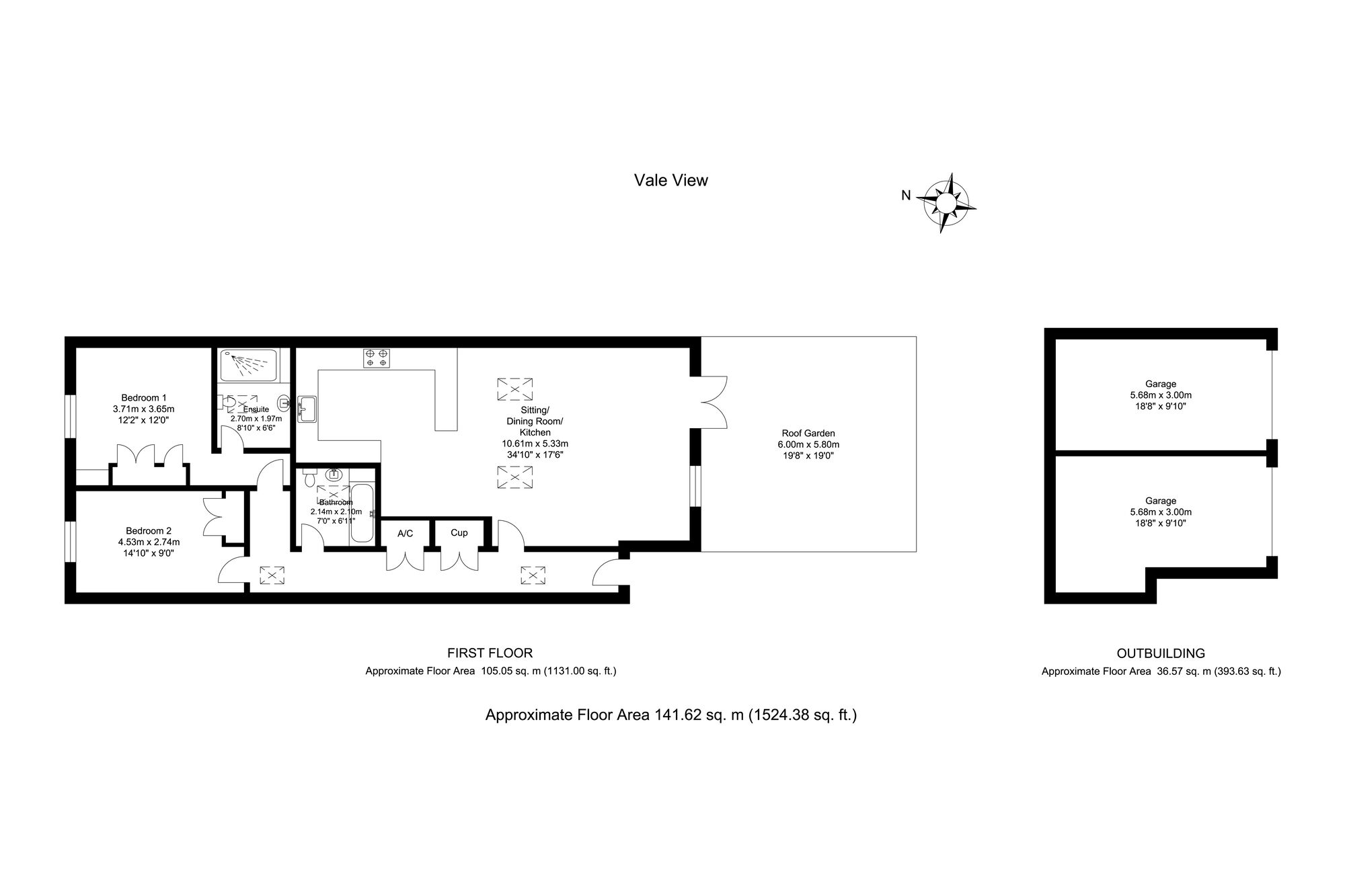 Floorplan of 2 bedroom Mid Terrace House for sale, Stutton, Tadcaster, LS24