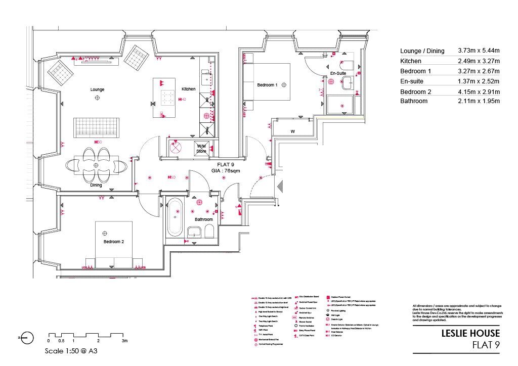 Floorplan of 2 bedroom  Flat for sale, Leslie House, Leslie, KY6