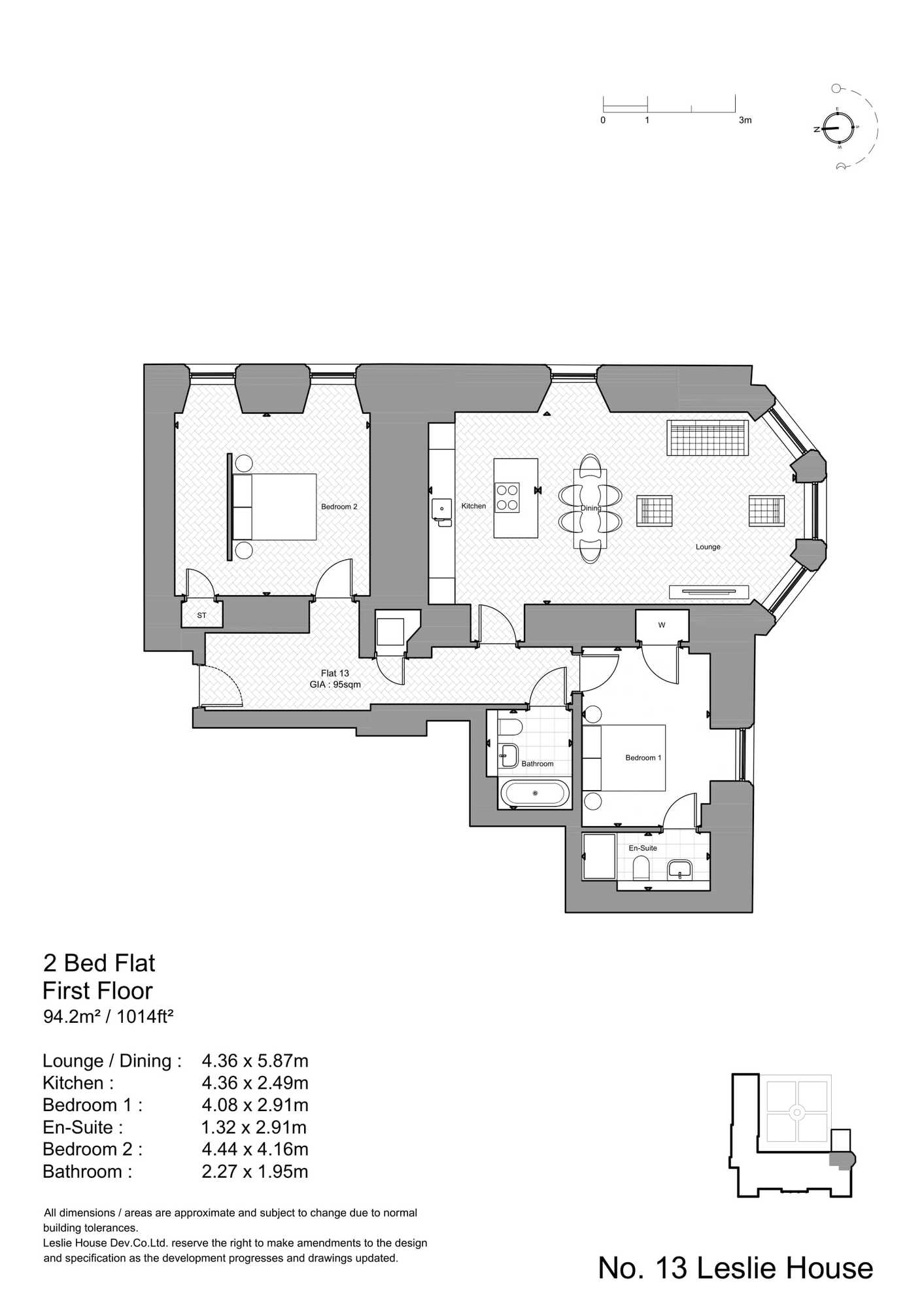 Floorplan of 2 bedroom  Flat for sale, Leslie House, Glenrothes, Fife, KY6