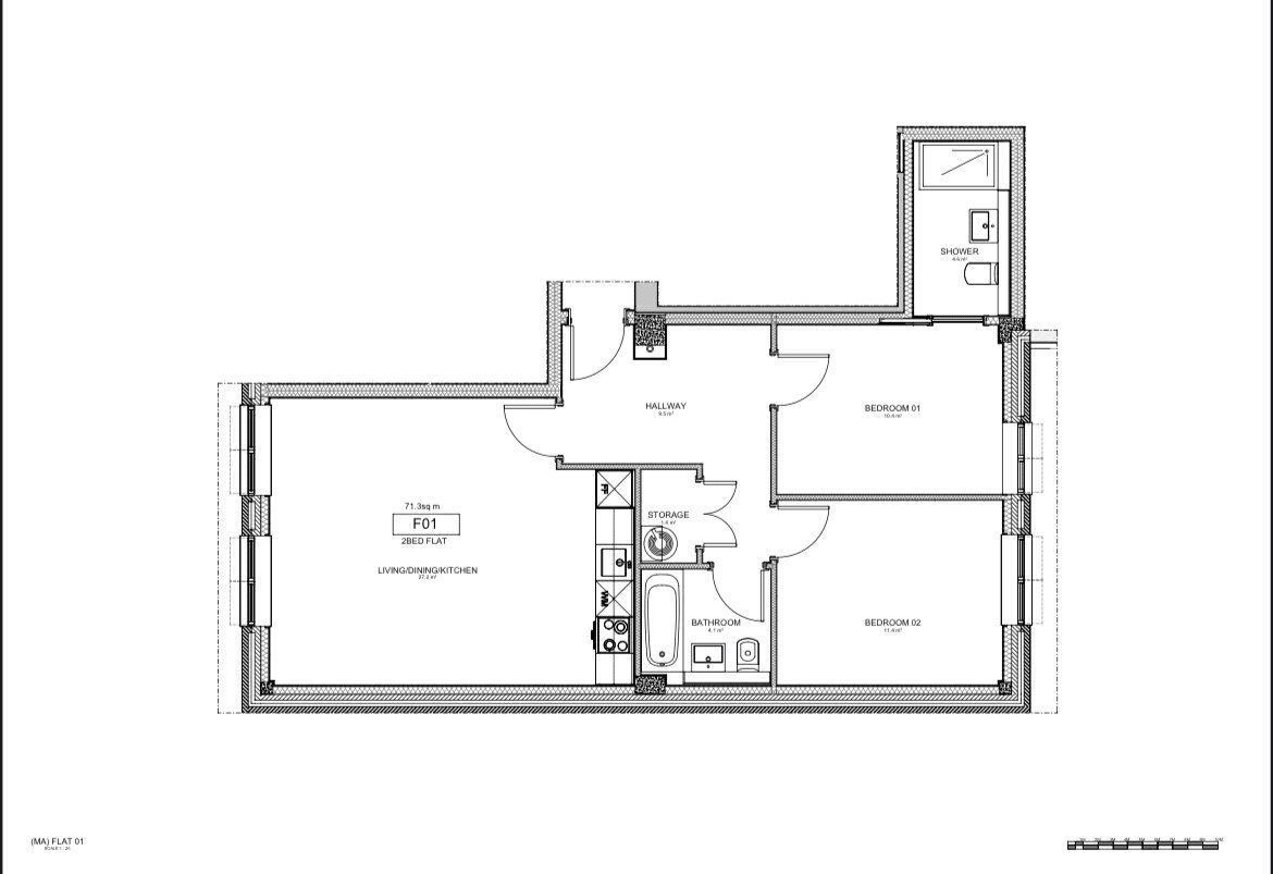 Floorplan of 2 bedroom  Flat for sale, Stafford Road, Wallington, SM6