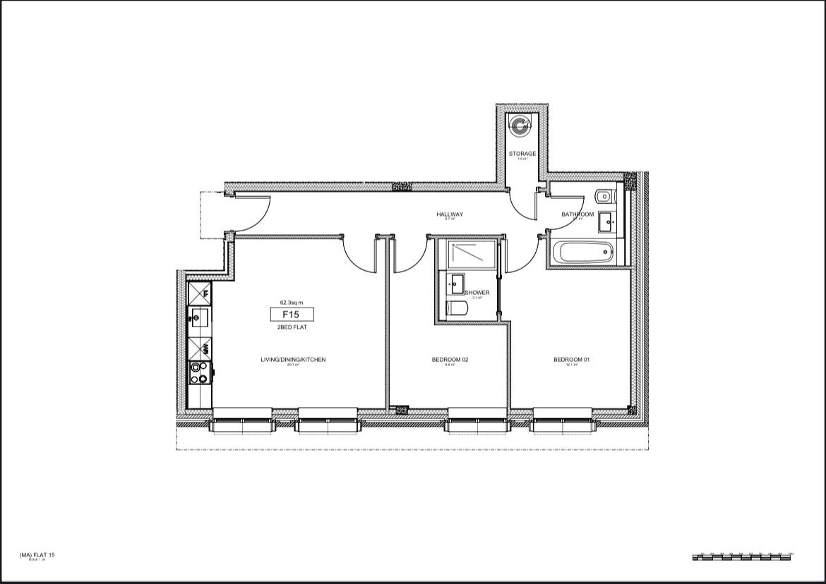 Floorplan of 2 bedroom  Flat for sale, Stafford Road, Wallington, SM6