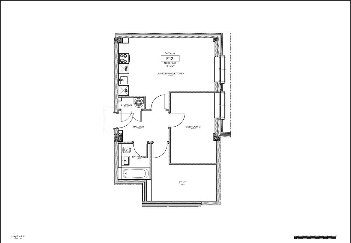 Floorplan of 1 bedroom  Flat for sale, Stafford Road, Wallington, SM6