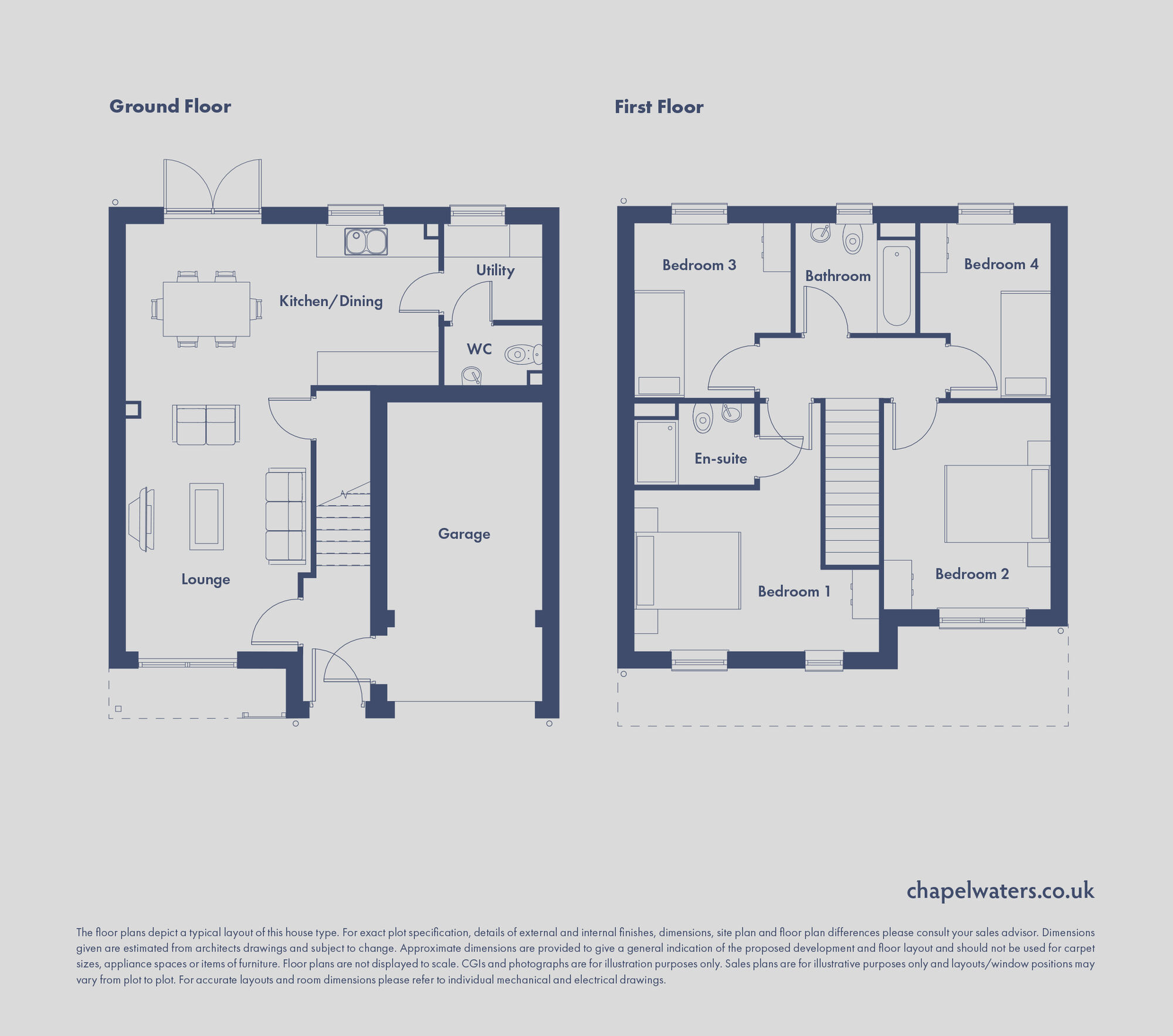 Floorplan of 4 bedroom Detached House for sale, Gadwell Mews, Rhodesia, Nottinghamshire, S80