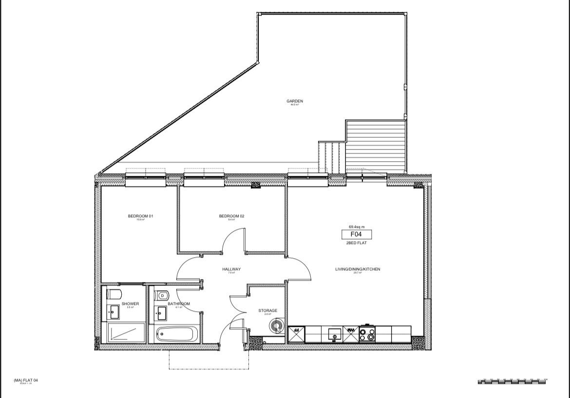 Floorplan of 2 bedroom  Flat for sale, Stafford Road, Wallington, SM6