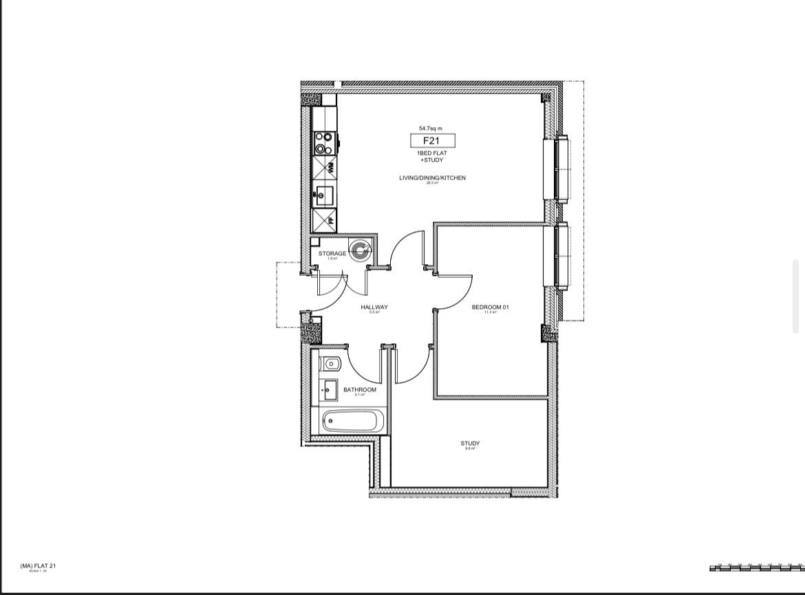 Floorplan of 1 bedroom  Flat for sale, Stafford Road, Wallington, SM6