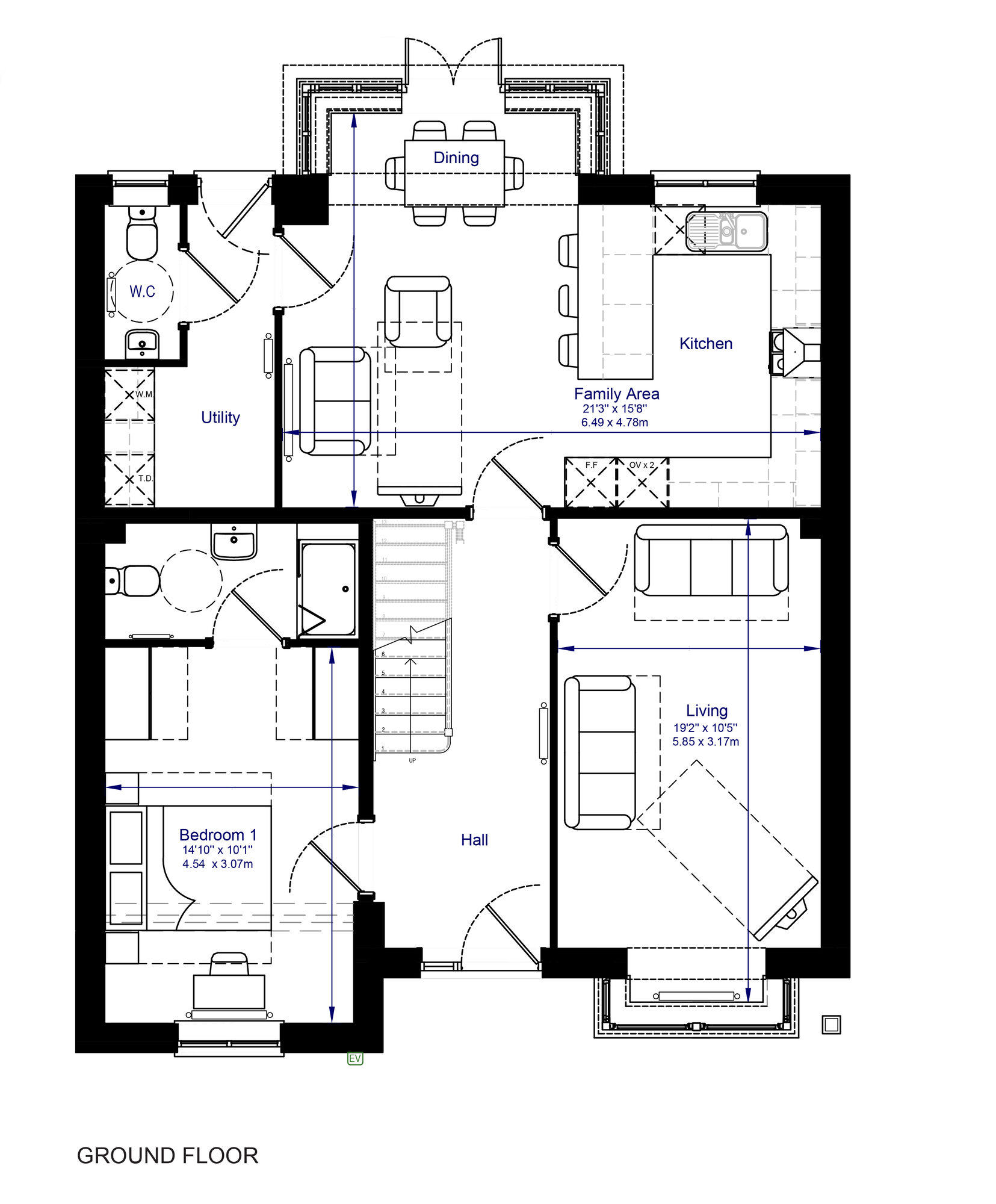 Floorplan of 3 bedroom Detached Bungalow for sale, Star Drive, Livesey Branch Road, Blackburn, BB25FD