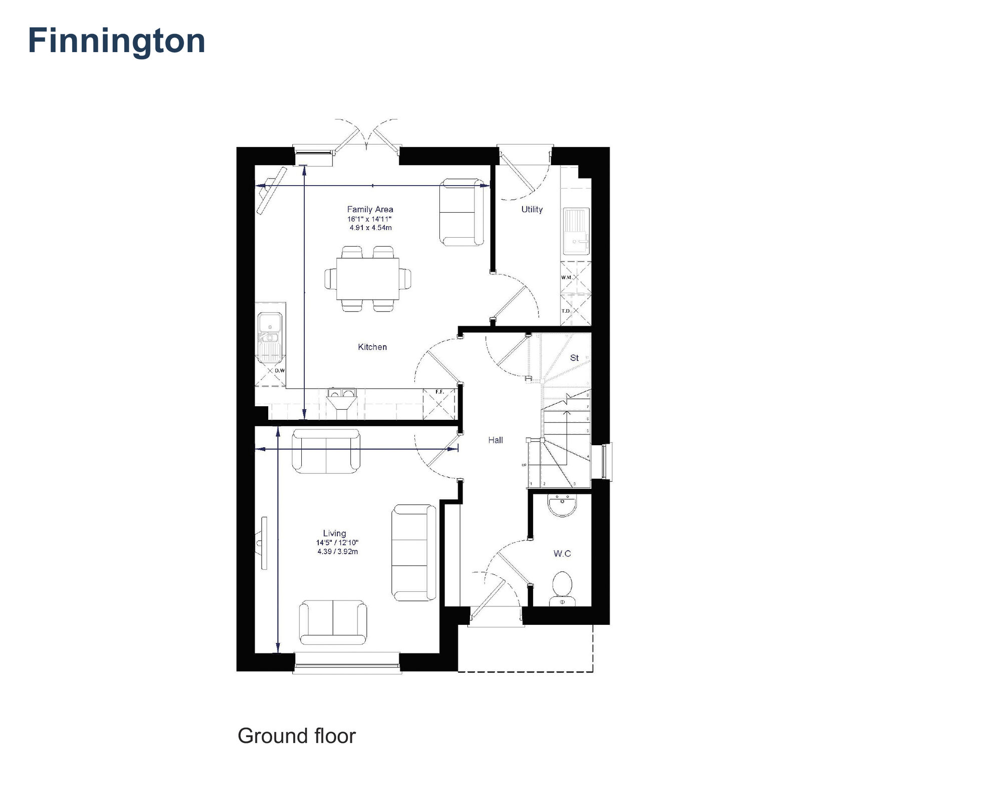 Floorplan of 5 bedroom Detached House for sale, Watermills, Feniscowles, Lancashire, BB2